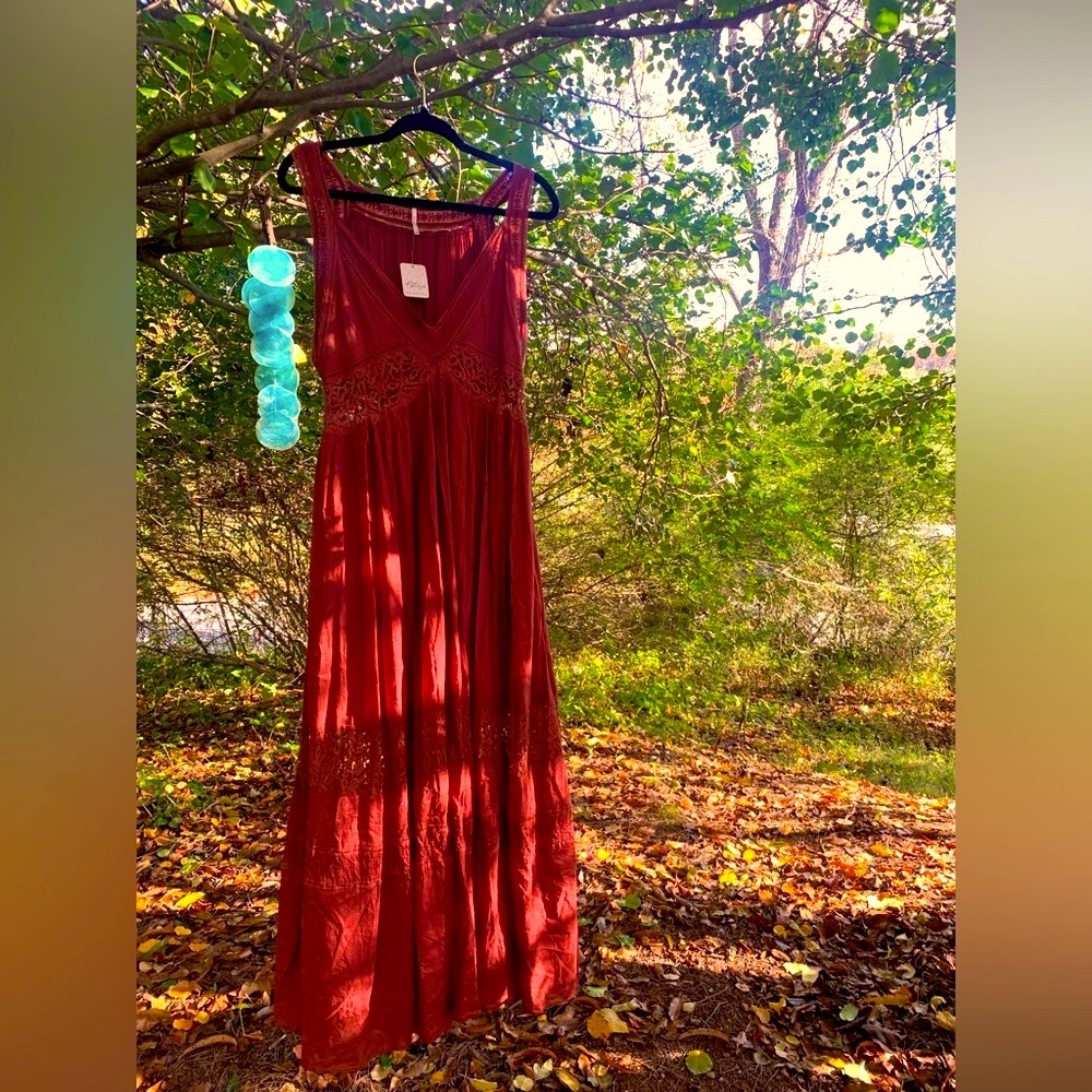 NWT Free People burnt maroon size Medium dress